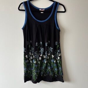 Lux Black and Blue Camisole with Sparkling Gradient